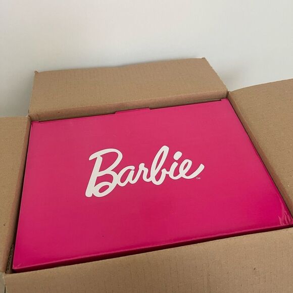 Last One Barbie Hot Pink Malibu 4L Cooler Mini Fridge with Glass Door 6 Can - Picture 9 of 13